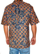 Load image into Gallery viewer, Kotak-Kotak and Oak Leaf Men&#39;s Batik Shirt
